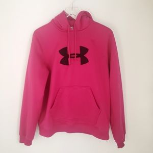 Under Armour Pullover Hoodie Sweatshirt Purple L